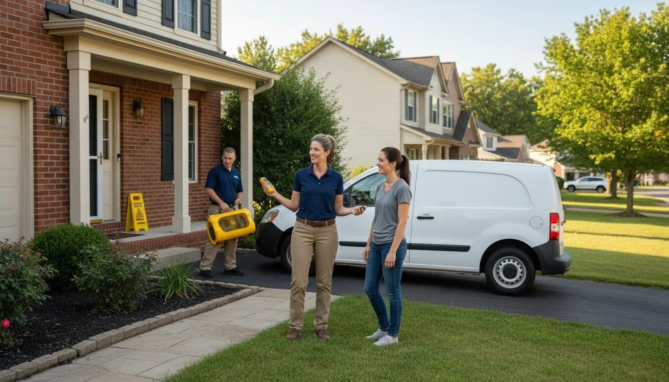 Residential water damage restoration in Farlington, KS